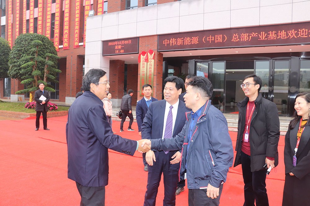 宁乡经济手艺开发区建区20周年旅行团到访BJL平台集团新能源（中国）总部工业基地